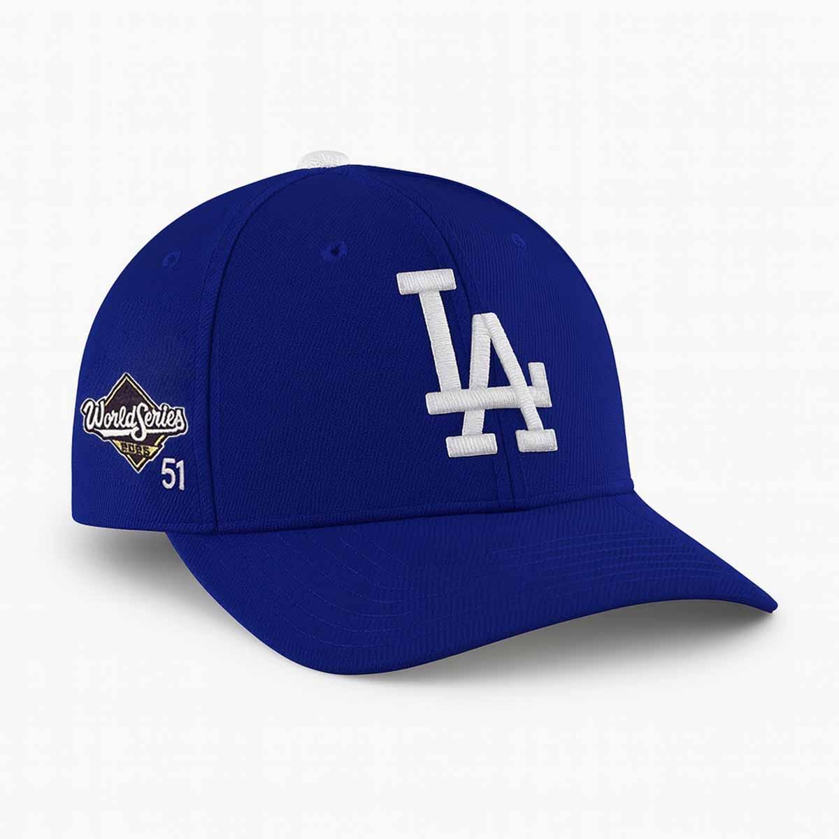 51 On Dodgers World Series Hat 51 On Dodgers World Series Hat