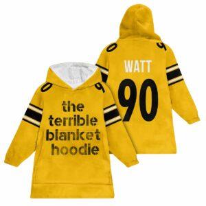 90 Pittsburgh The Terrible Football Unisex Blanket Hoodie