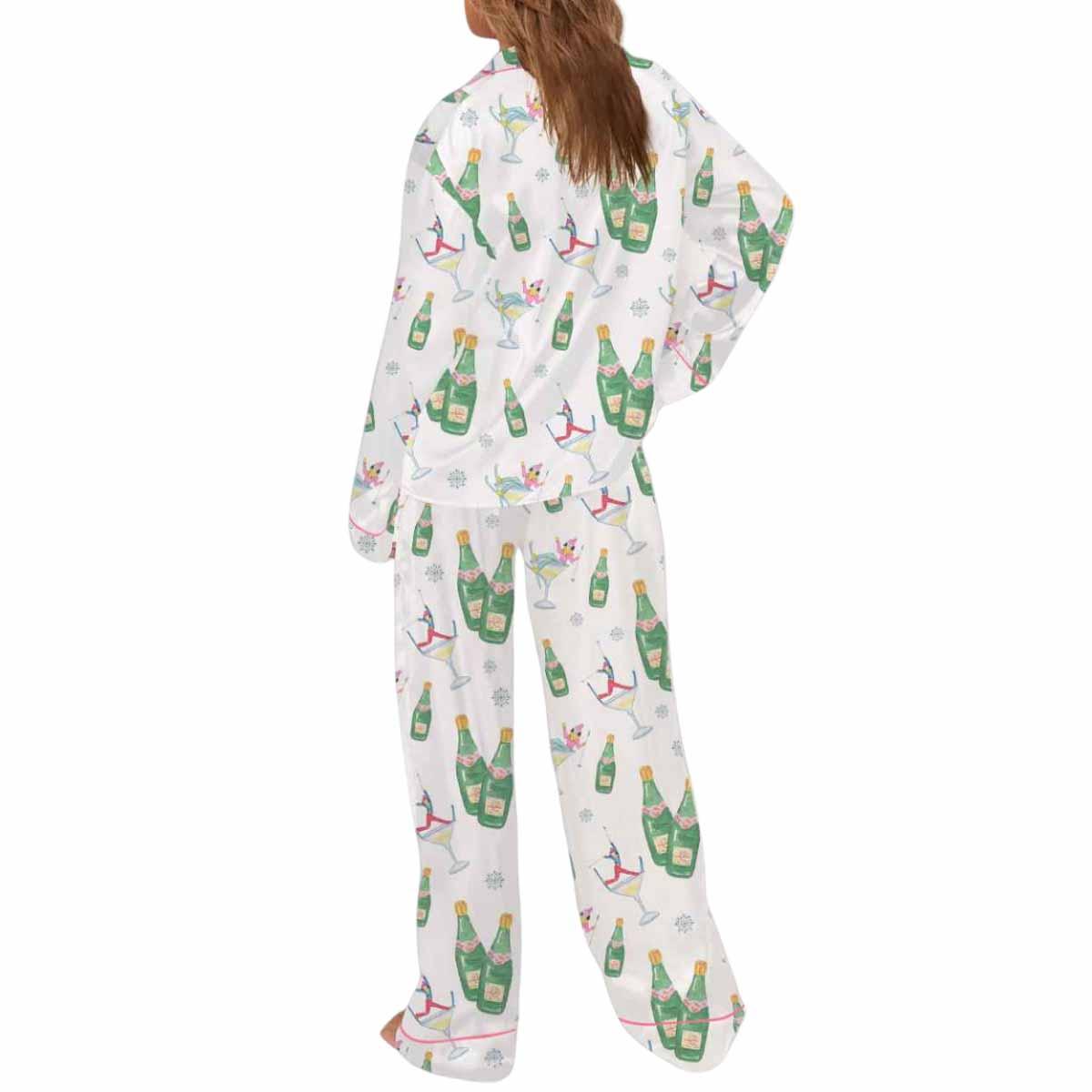 After Ski Watercolor Silky Satin Pajama Set After Ski Watercolor Silky Satin Pajama Set