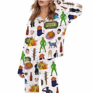 Always Sunny In Philadelphia Silky Satin Pajama Set