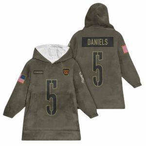 Army J.D 5 Washington Football Unisex Blanket Hoodie