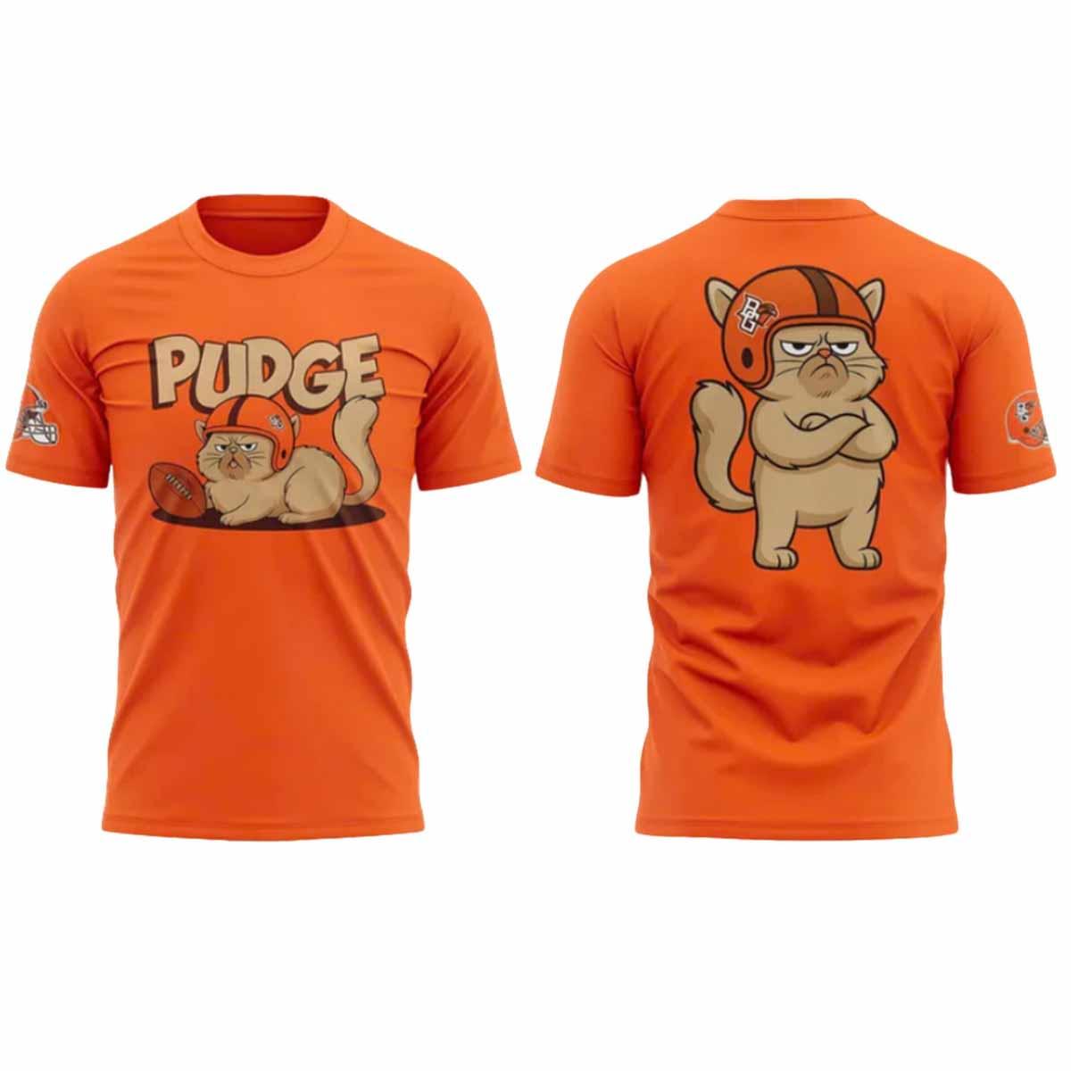 BGSU Football Pudge The Cat T Shirt BGSU Football Pudge The Cat T-Shirt