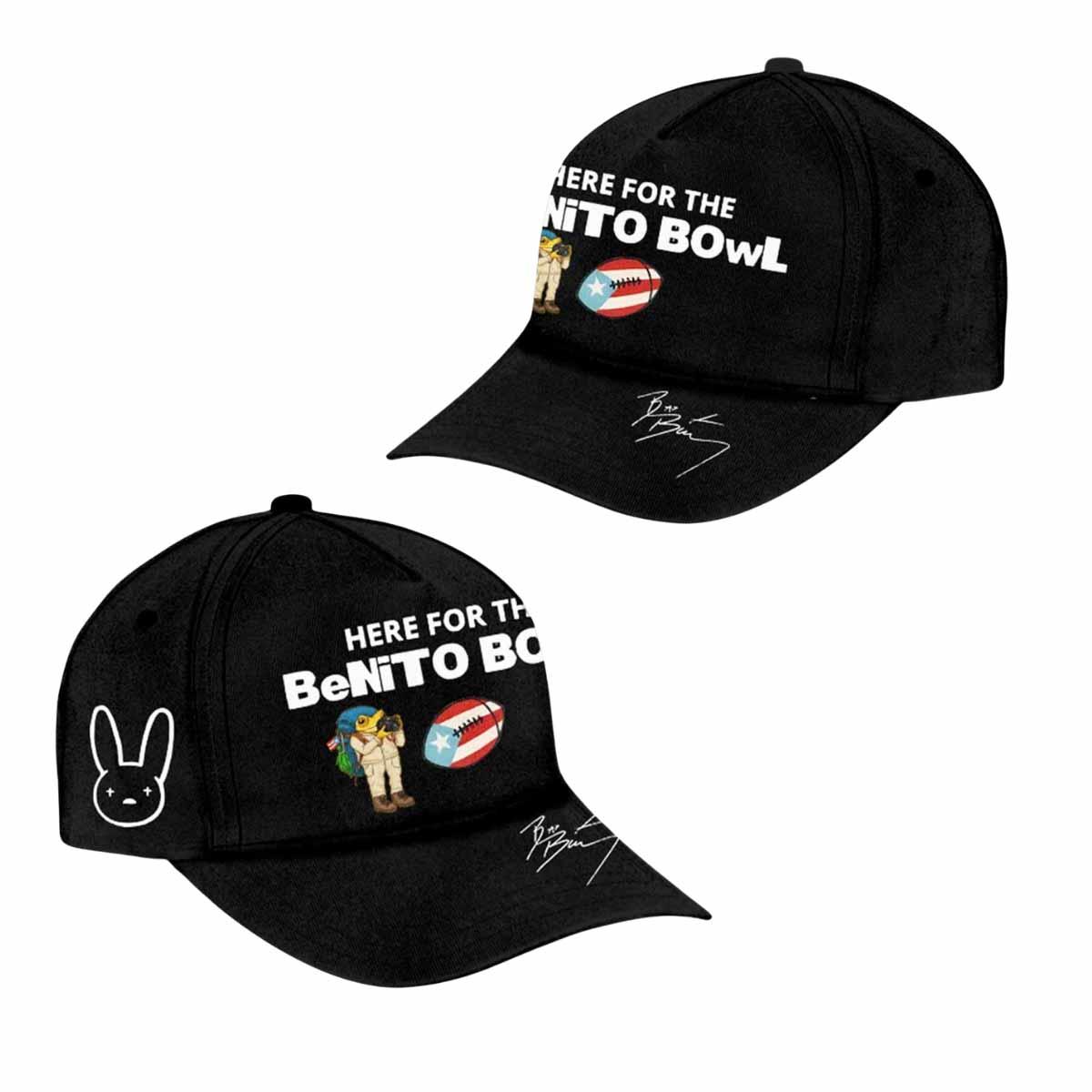 Bad Bunny Here For The Benito Bowl Hat Bad Bunny Here For The Benito Bowl Hat