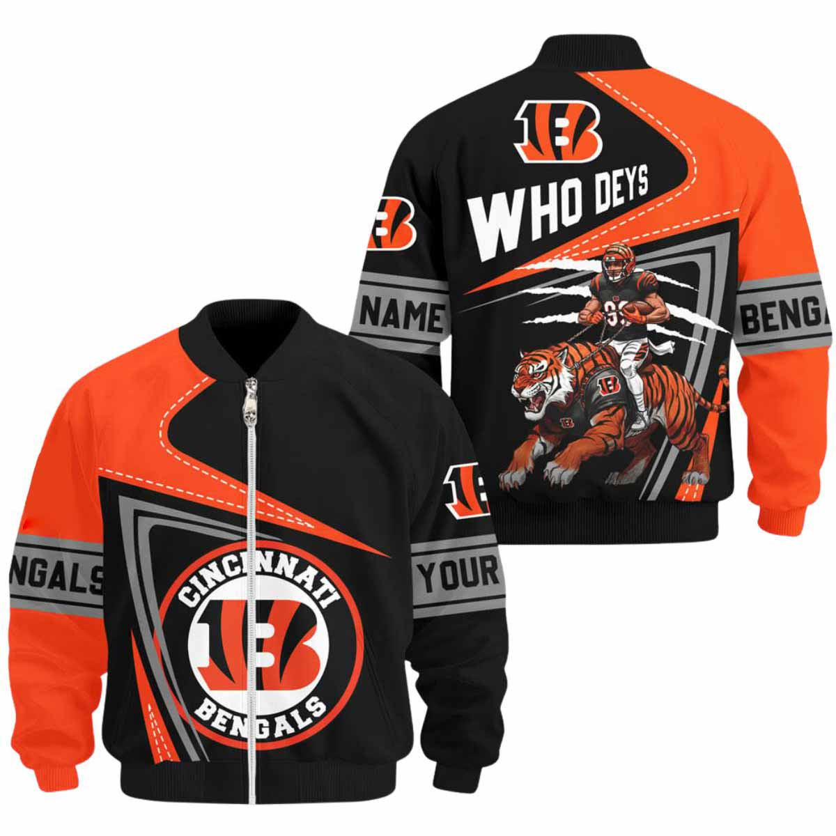 Bengals Who Deys 2025 Bomber Jacket Bengals Who Deys 2025 Bomber Jacket