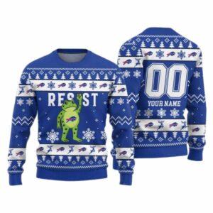 Bills Portland Frog Resist Ugly Christmas Sweater Bills Portland Frog Resist Ugly Christmas Sweater