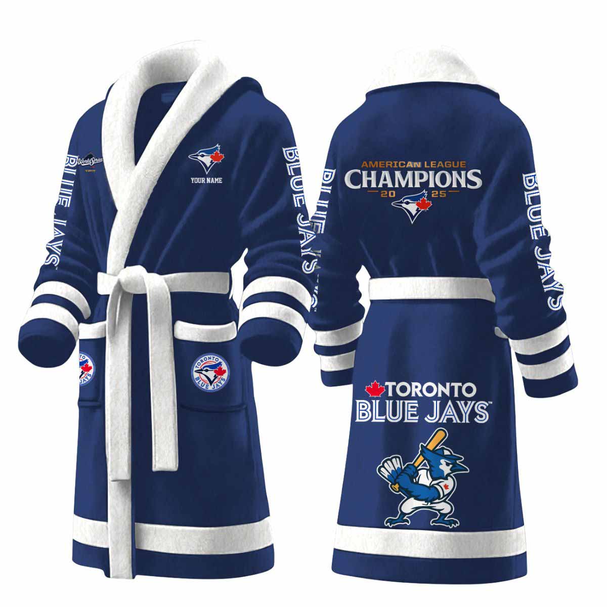 Blue Jays World Series 2025 Bathrobe Blue Jays World Series 2025 Bathrobe