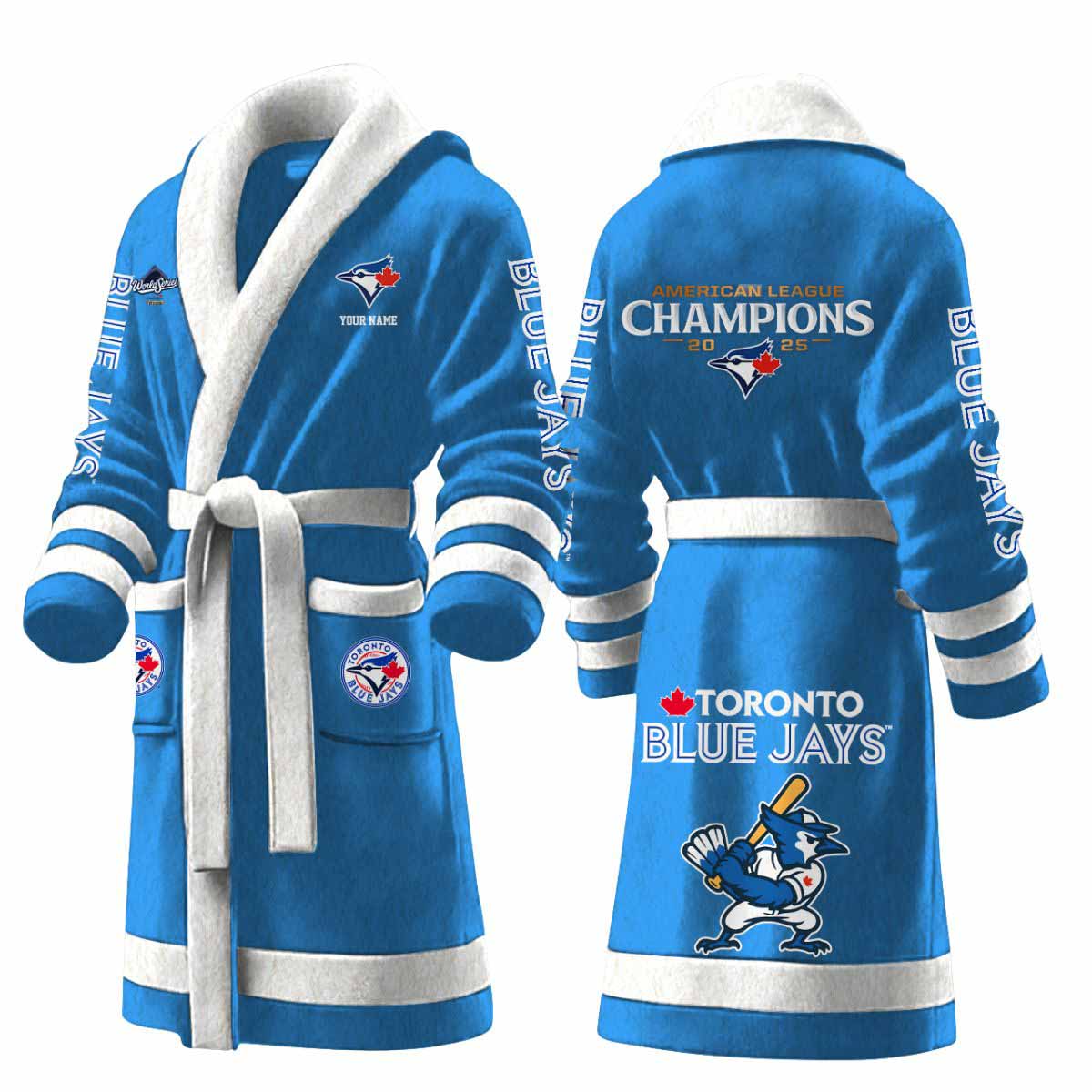 Blue Jays World Series 2025 Bathrobe Blue Jays World Series 2025 Bathrobe