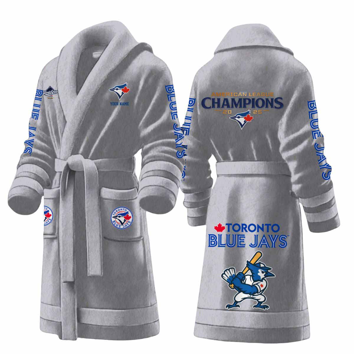 Blue Jays World Series 2025 Bathrobe Blue Jays World Series 2025 Bathrobe