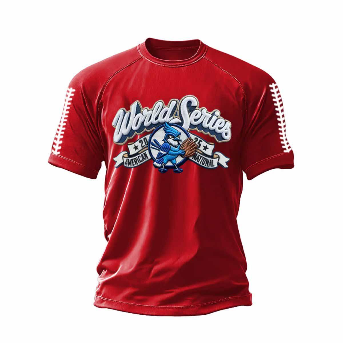 Blue Jays World Series 2025 Print Casual T-Shirt Blue Jays World Series 2025 Print Casual T-Shirt