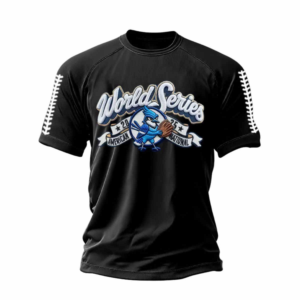 Blue Jays World Series 2025 Print Casual T-Shirt Blue Jays World Series 2025 Print Casual T-Shirt