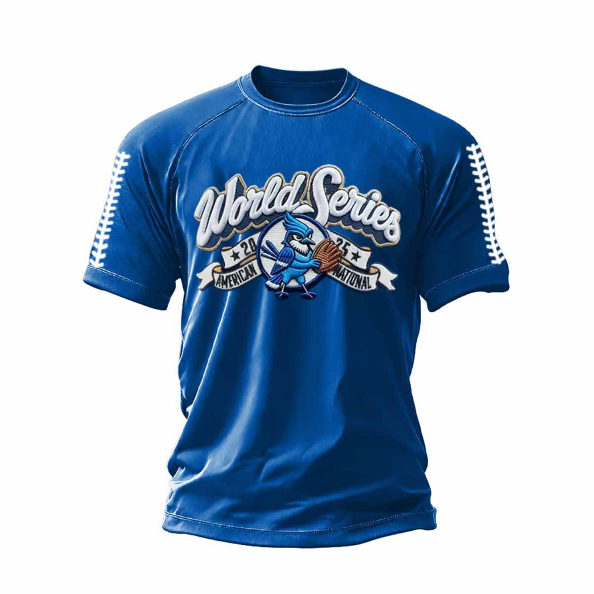 Blue Jays World Series 2025 Print Casual T Shirt Blue Jays World Series 2025 Print Casual T-Shirt