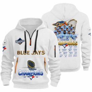 Blue Jays World Series 2025 Signature Quarter Zip Hoodie 1 Blue Jays World Series 2025 Signature Quarter Zip Hoodie