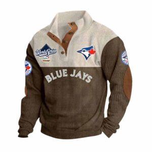 Blue Jays World Series 2025 Stand Up Collar Sweatshirt