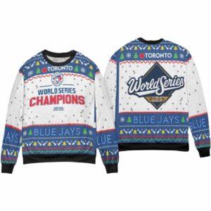 Blue Jays World Series 2025 Ugly Christmas Sweater