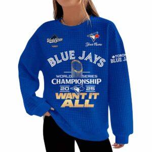 Blue Jays World Series Championship 2025 Waffle Sweatshirt Blue Jays World Series Championship 2025 Waffle Sweatshirt