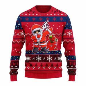 Braves Dabbing Santa Claus Ugly Christmas Sweater Braves Dabbing Santa Claus Ugly Christmas Sweater