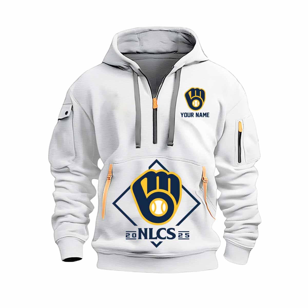Brewers 2025 NLCS Quarter Zip Hoodie Brewers 2025 NLCS Quarter Zip Hoodie