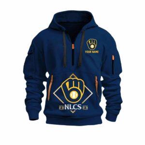 Brewers 2025 NLCS Quarter Zip Hoodie 2 Brewers 2025 NLCS Quarter Zip Hoodie