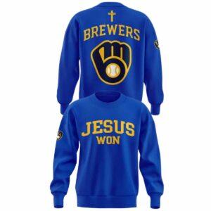 Brewers Jesus Won 2025 Shirt 2 Brewers Jesus Won 2025 Shirt