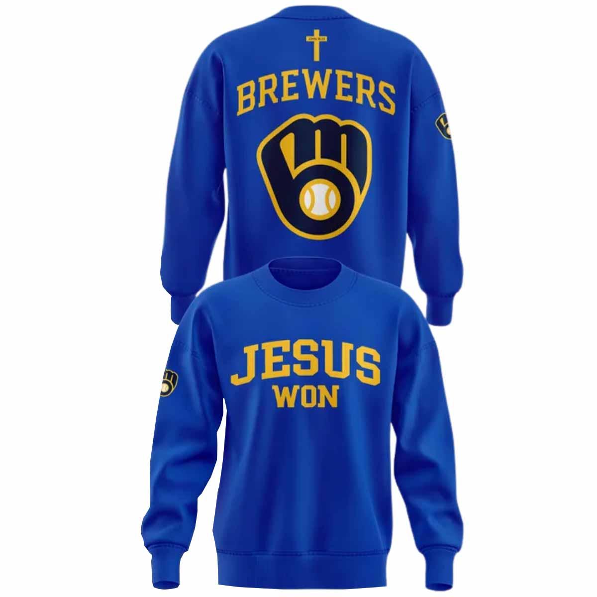 Brewers Jesus Won 2025 Shirt Brewers Jesus Won 2025 Shirt