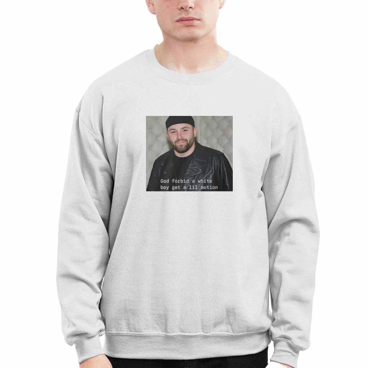 Buccaneers Baker Mayfield God Forbid A White Boy Get A Lil Motion Shirt Buccaneers Baker Mayfield God Forbid A White Boy Get A Lil Motion Shirt