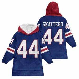C.Skattebo 44 New York Football Unisex Blanket Hoodie C.Skattebo 44 New York Football Unisex Blanket Hoodie