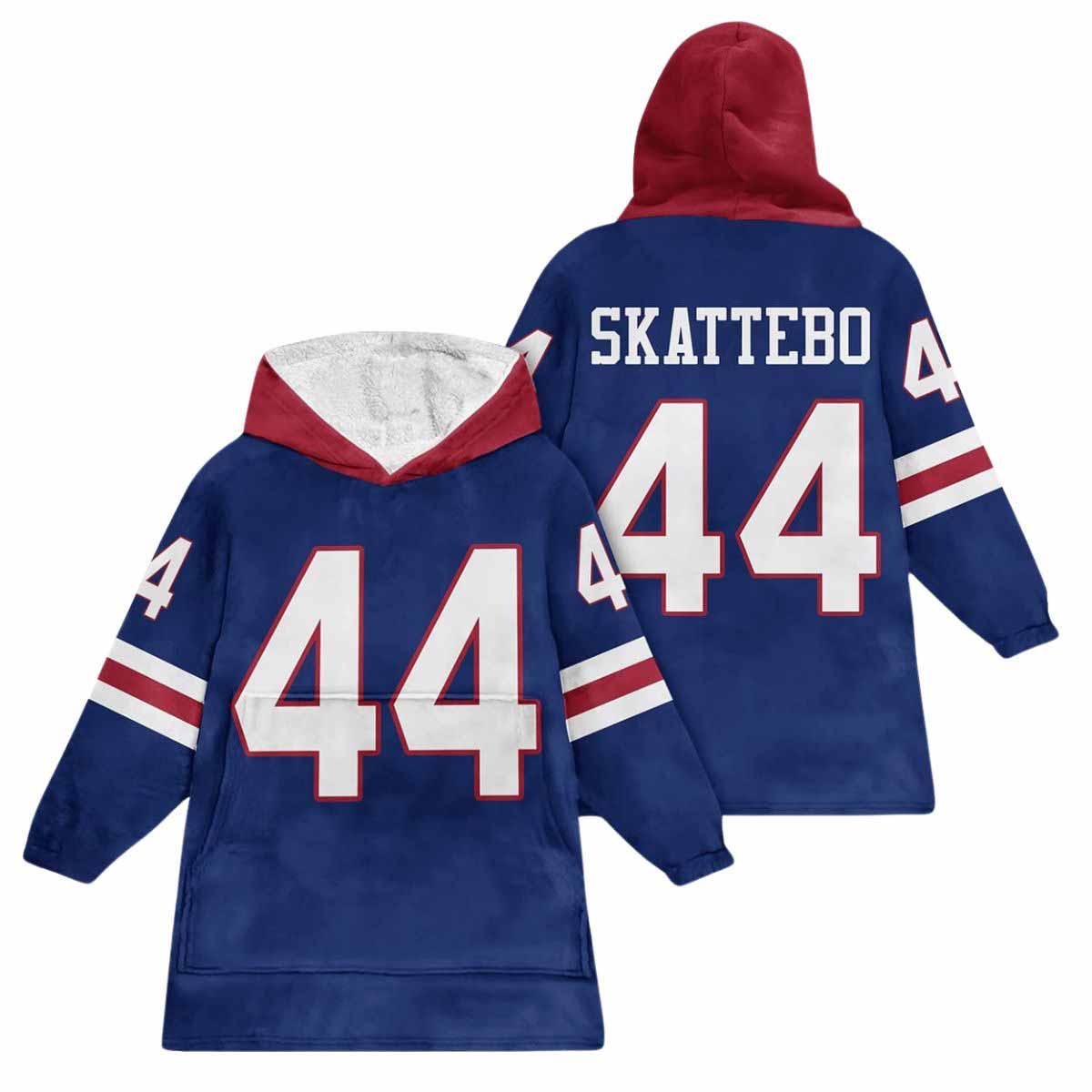 C.Skattebo 44 New York Football Unisex Blanket Hoodie C.Skattebo 44 New York Football Unisex Blanket Hoodie