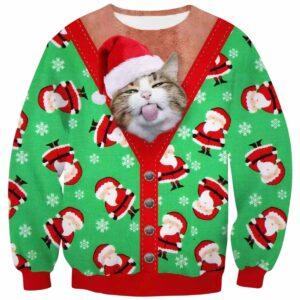 Cat Meme Christmas Ugly Sweater