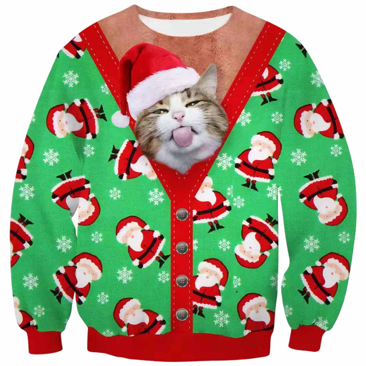 Cat Meme Christmas Ugly Sweater Cat Meme Christmas Ugly Sweater