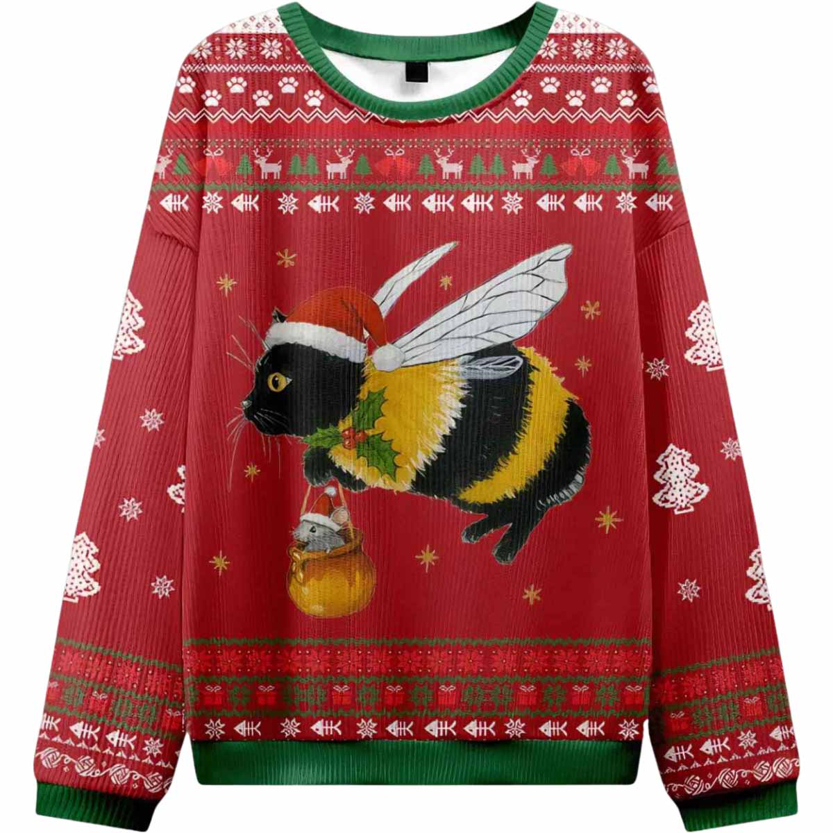 Catbee Funny Ugly Christmas Sweater Catbee Funny Ugly Christmas Sweater