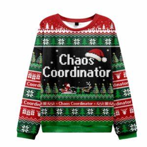 Chaos Coordinator Ugly Christmas Sweater