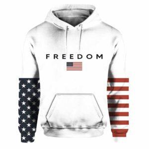 Charlie Kirk Freedom American Flag Hoodie