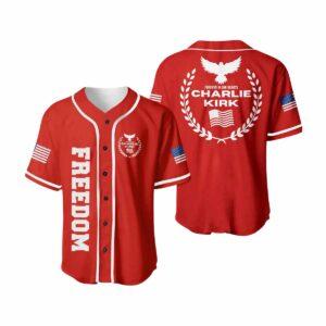 Charlie Kirk Freedom Baseball Jersey Charlie Kirk Freedom Baseball Jersey