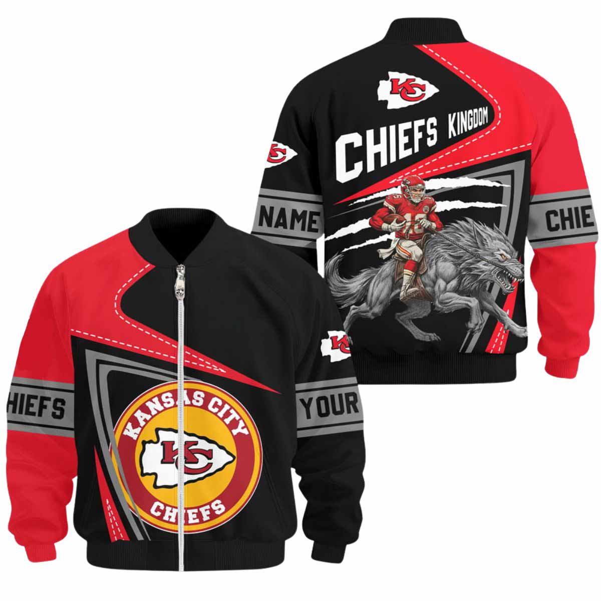 Chiefs Kingdom 2025 Bomber Jacket Chiefs Kingdom 2025 Bomber Jacket