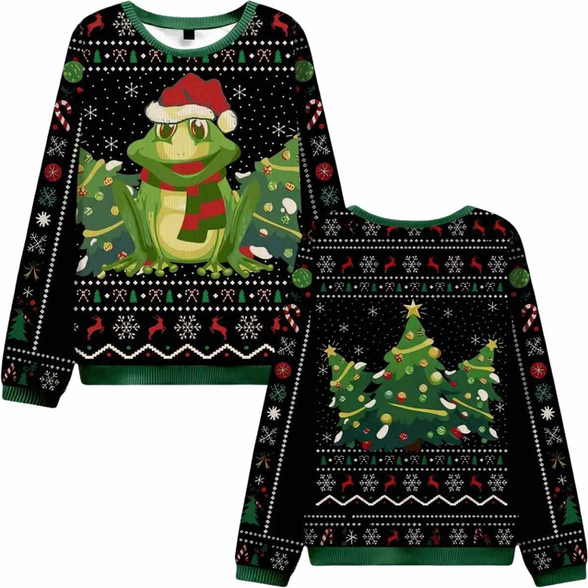 Christmas Frog Ugly Sweater Christmas Frog Ugly Sweater