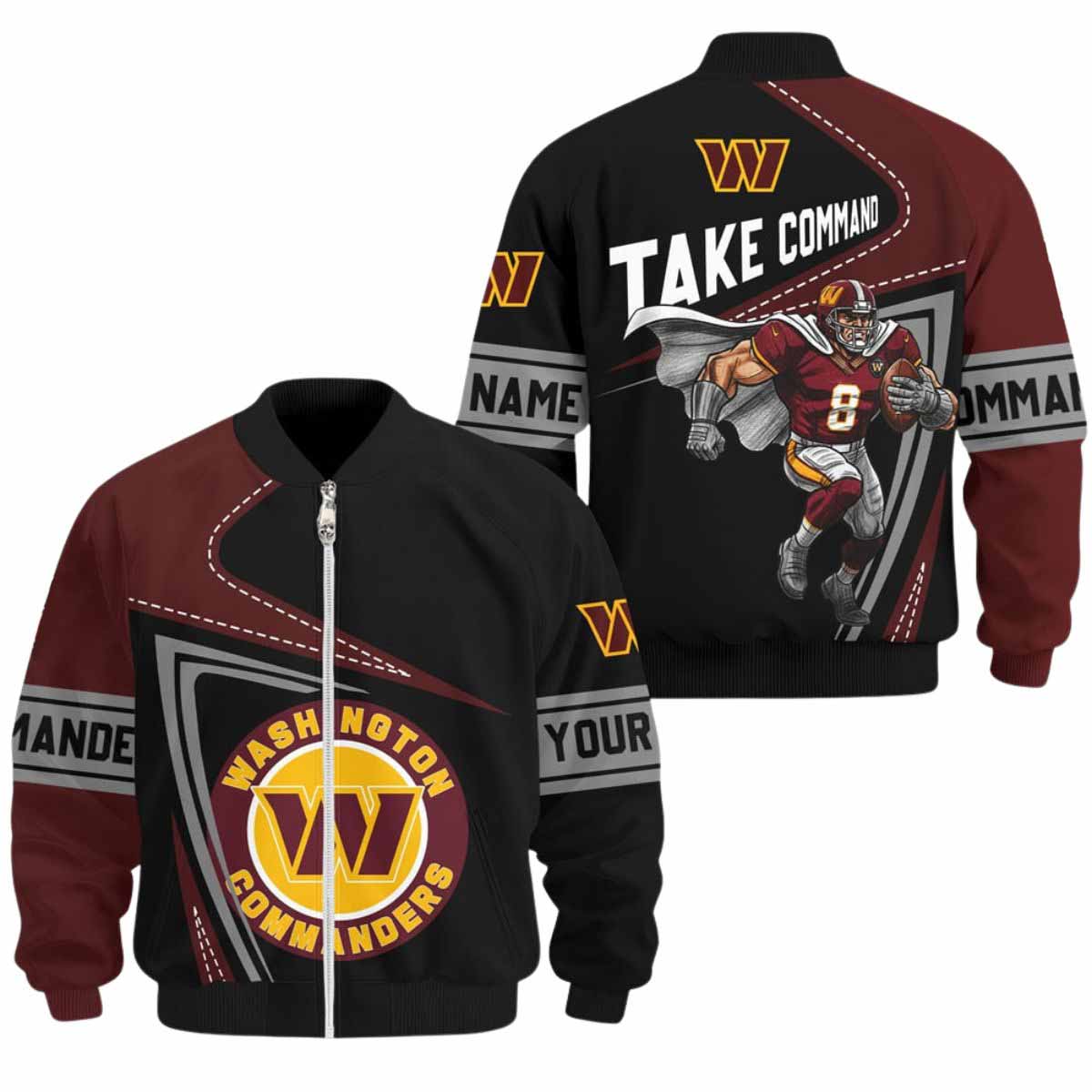 Commanders Take Command 2025 Bomber Jacket Commanders Take Command 2025 Bomber Jacket