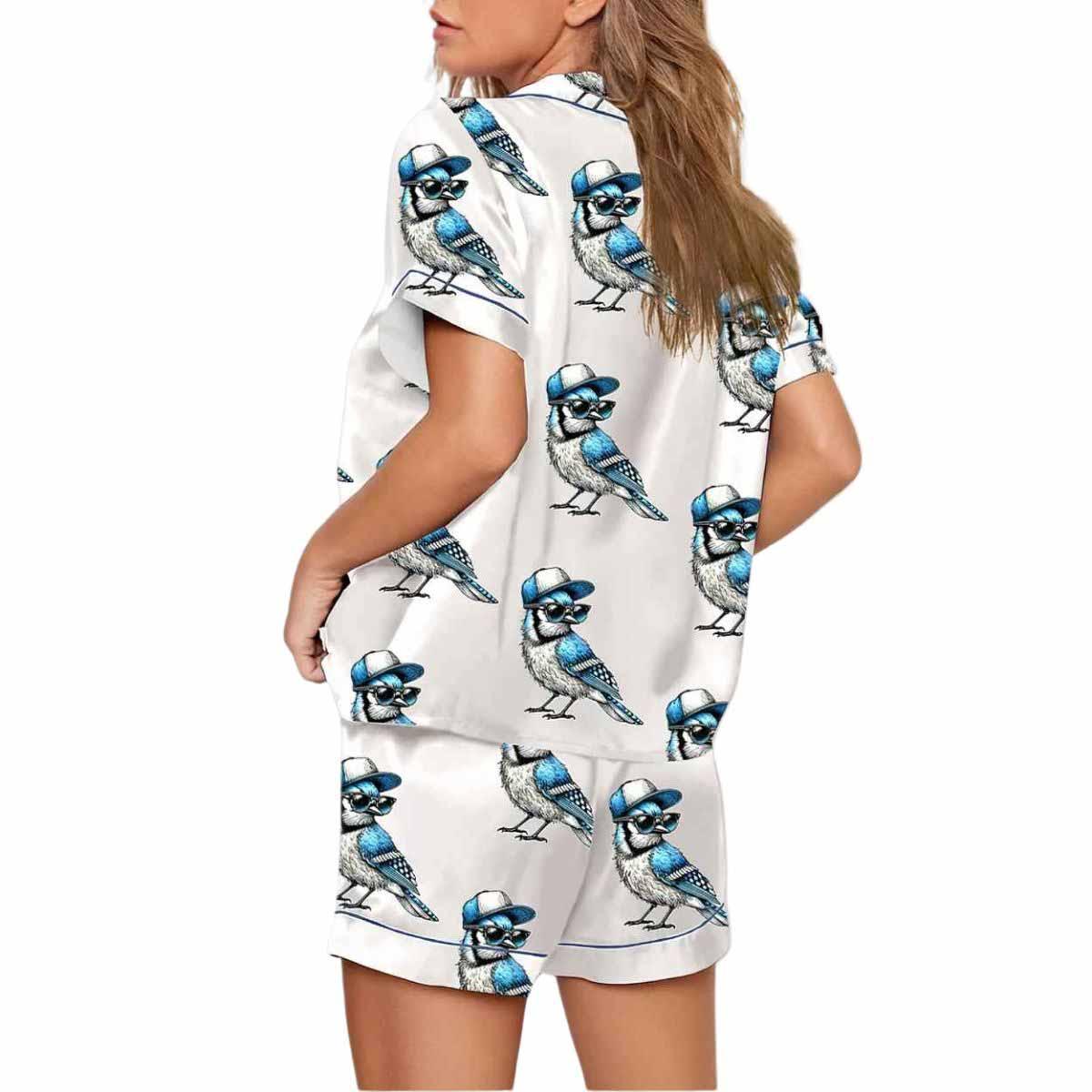 Cool Blue Jays Bird Pajama Set Cool Blue Jays Bird Pajama Set