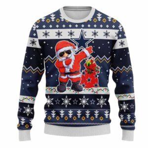 Cowboys Dabbing Santa Claus Christmas Ugly Sweater Cowboys Dabbing Santa Claus Christmas Ugly Sweater