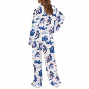 Cute Blahaj Silky Satin Pajama Set 1 Cute Blahaj Silky Satin Pajama Set