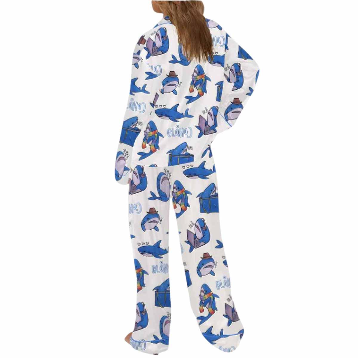 Cute Blahaj Silky Satin Pajama Set Cute Blahaj Silky Satin Pajama Set