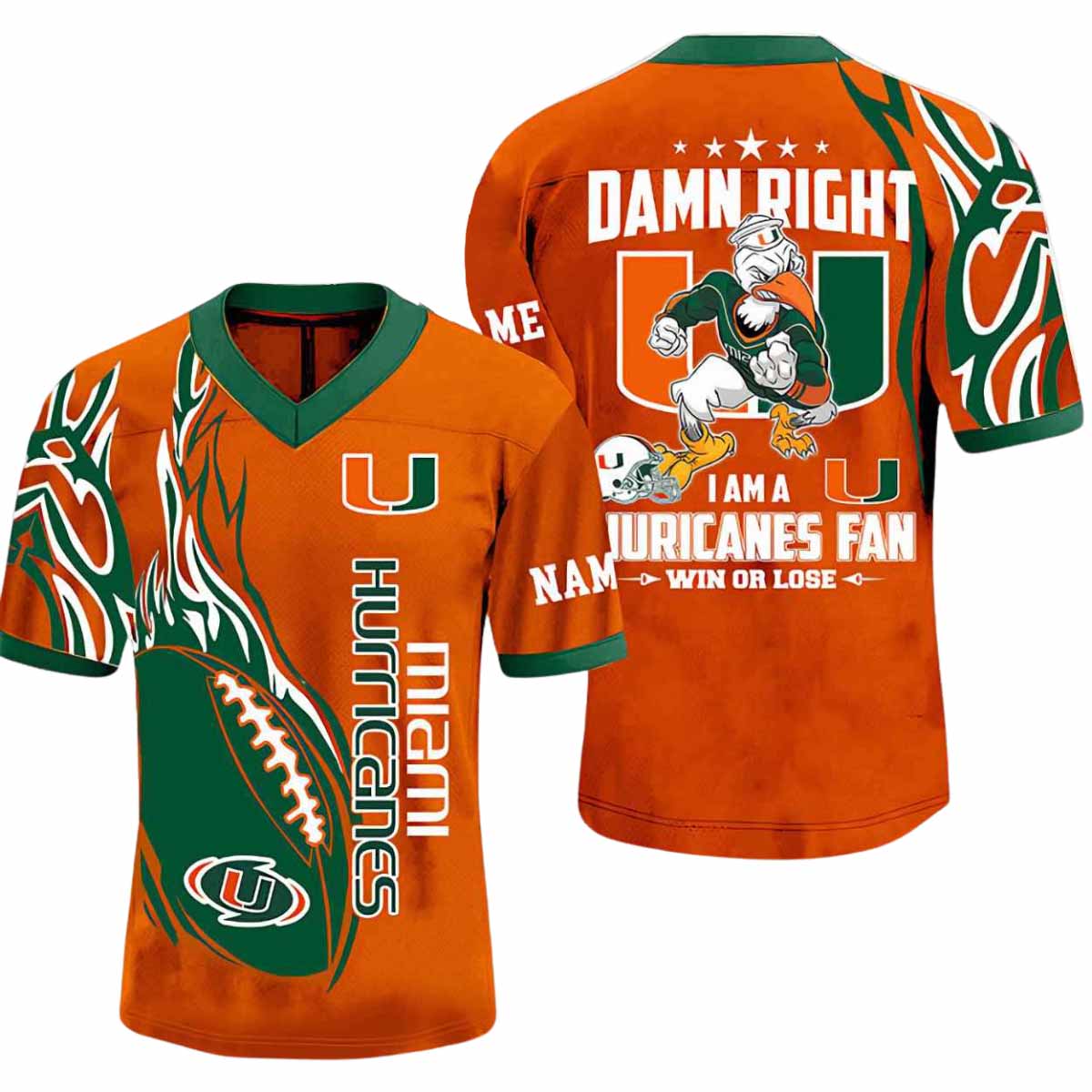 Damn Right I Am A Hurricanes Fan Jersey Damn Right I Am A Hurricanes Fan Jersey