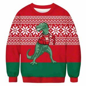 Dinosaur Jumper Christmas Ugly Christmas Sweater