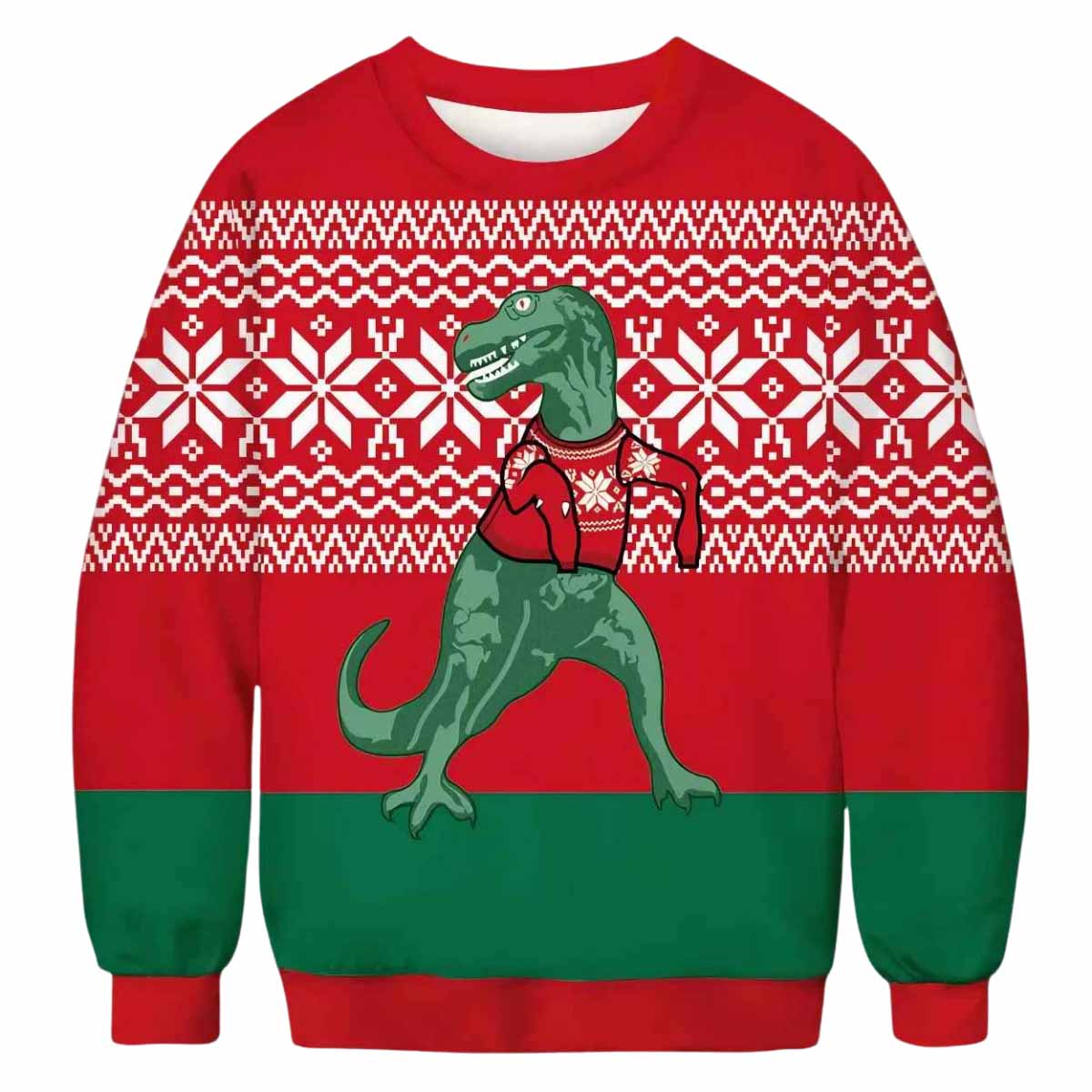 Dinosaur Jumper Christmas Ugly Christmas Sweater Dinosaur Jumper Christmas Ugly Christmas Sweater
