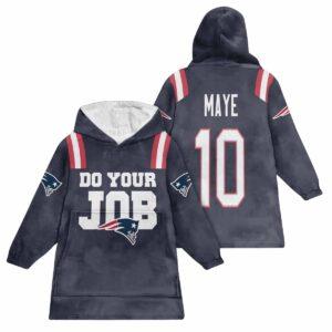 Do Your Job 10 Patriots Football Unisex Blanket Hoodie