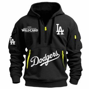 Dodgers 2025 AL Wild Card Quarter Zip Hoodie 2 Dodgers 2025 AL Wild Card Quarter Zip Hoodie