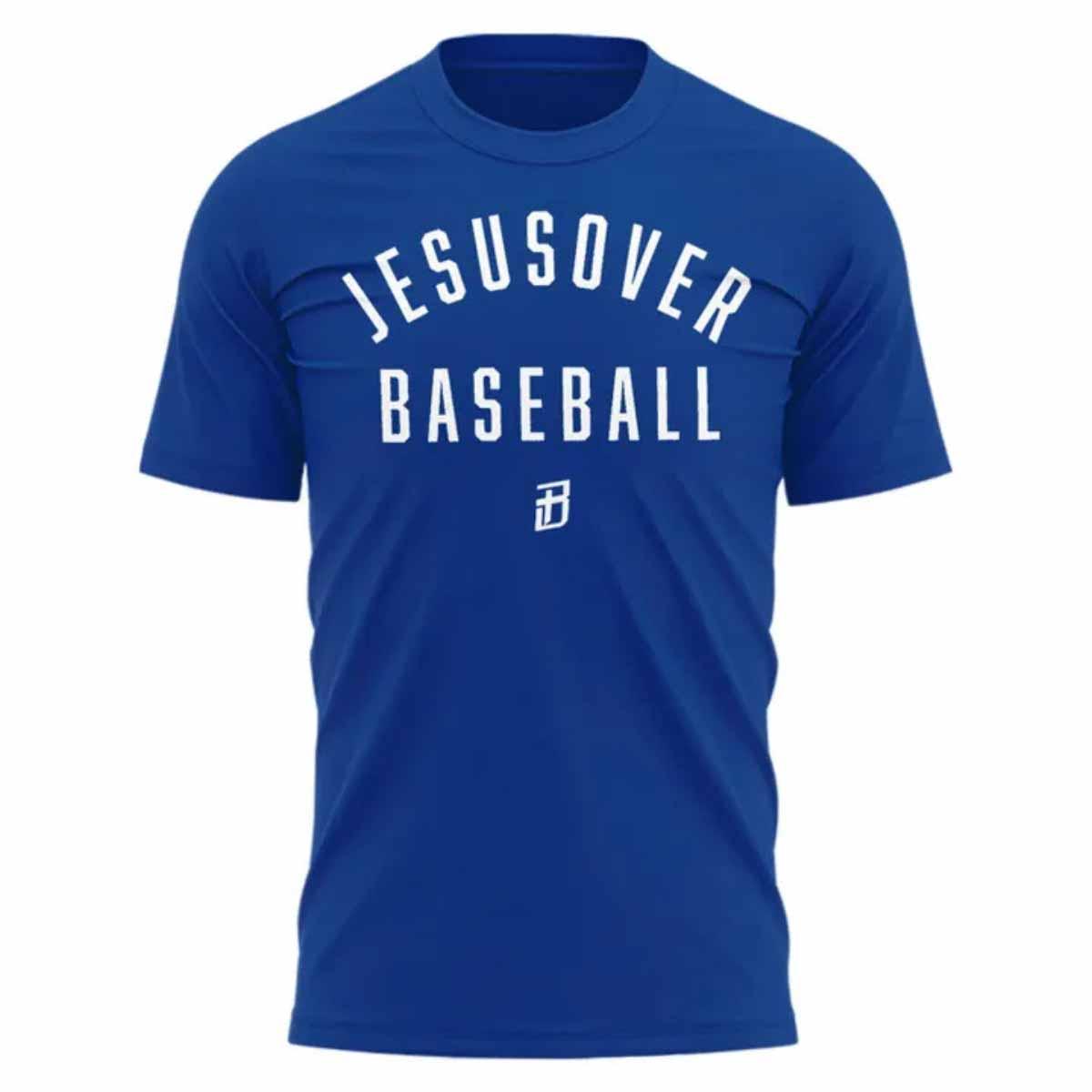 Dodgers Jesus Over Baseball Shirt Dodgers Jesus Over Baseball Shirt