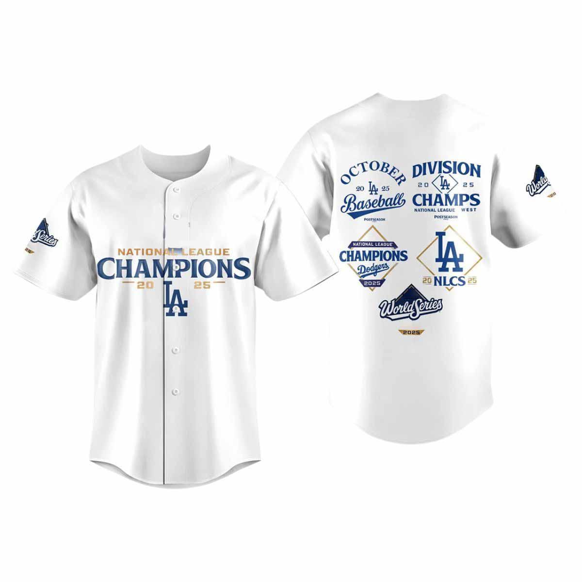 Dodgers National League Champions World Series 2025 Jersey Dodgers National League Champions World Series 2025 Jersey