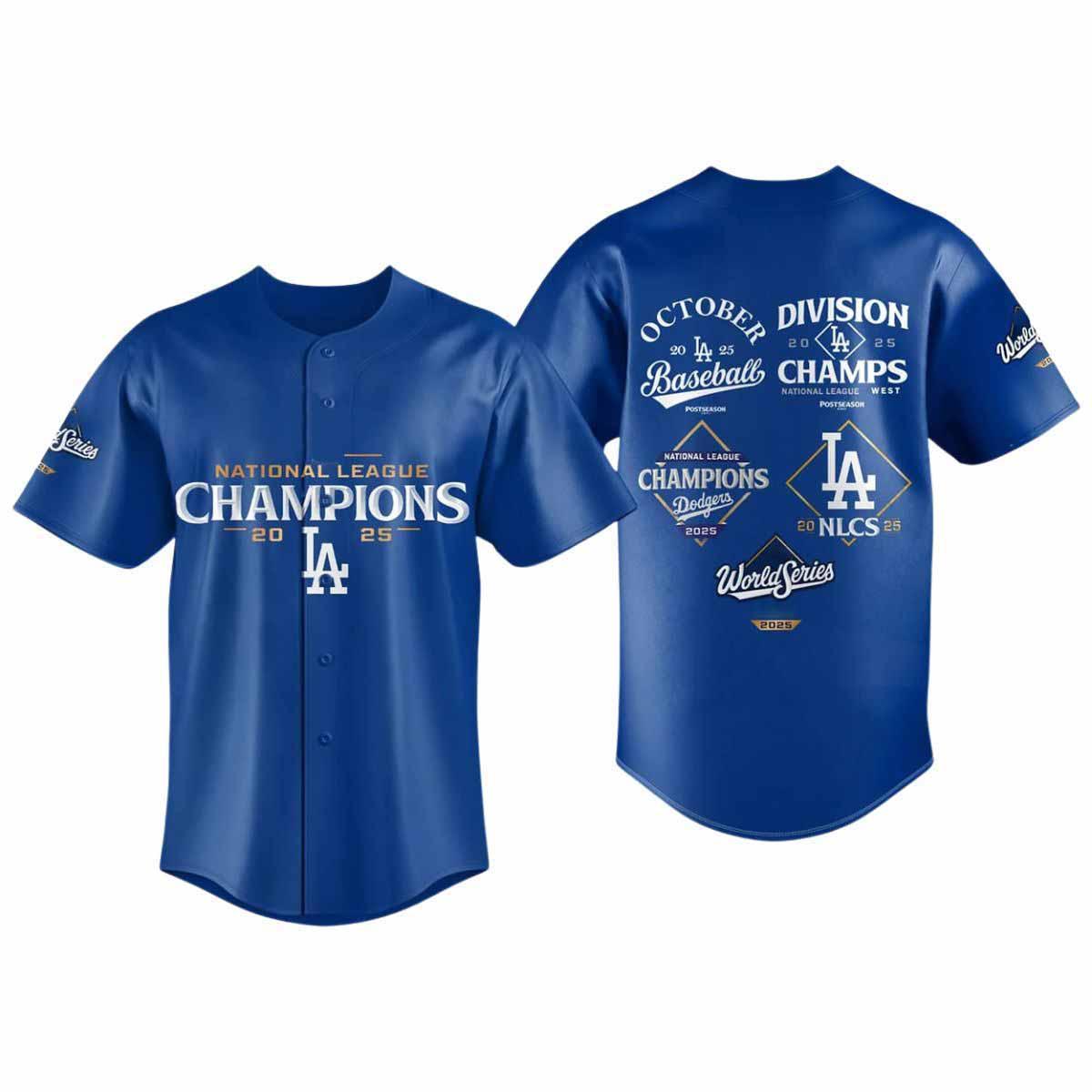 Dodgers National League Champions World Series 2025 Jersey Dodgers National League Champions World Series 2025 Jersey