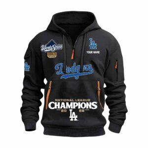 Dodgers World Series National League 2025 Quarter Zip Hoodie 1 Dodgers World Series National League 2025 Quarter Zip Hoodie