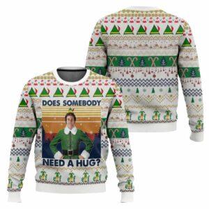 Does Somebody Need A Hug Elf Ugly Christmas Sweater Does Somebody Need A Hug Elf Ugly Christmas Sweater